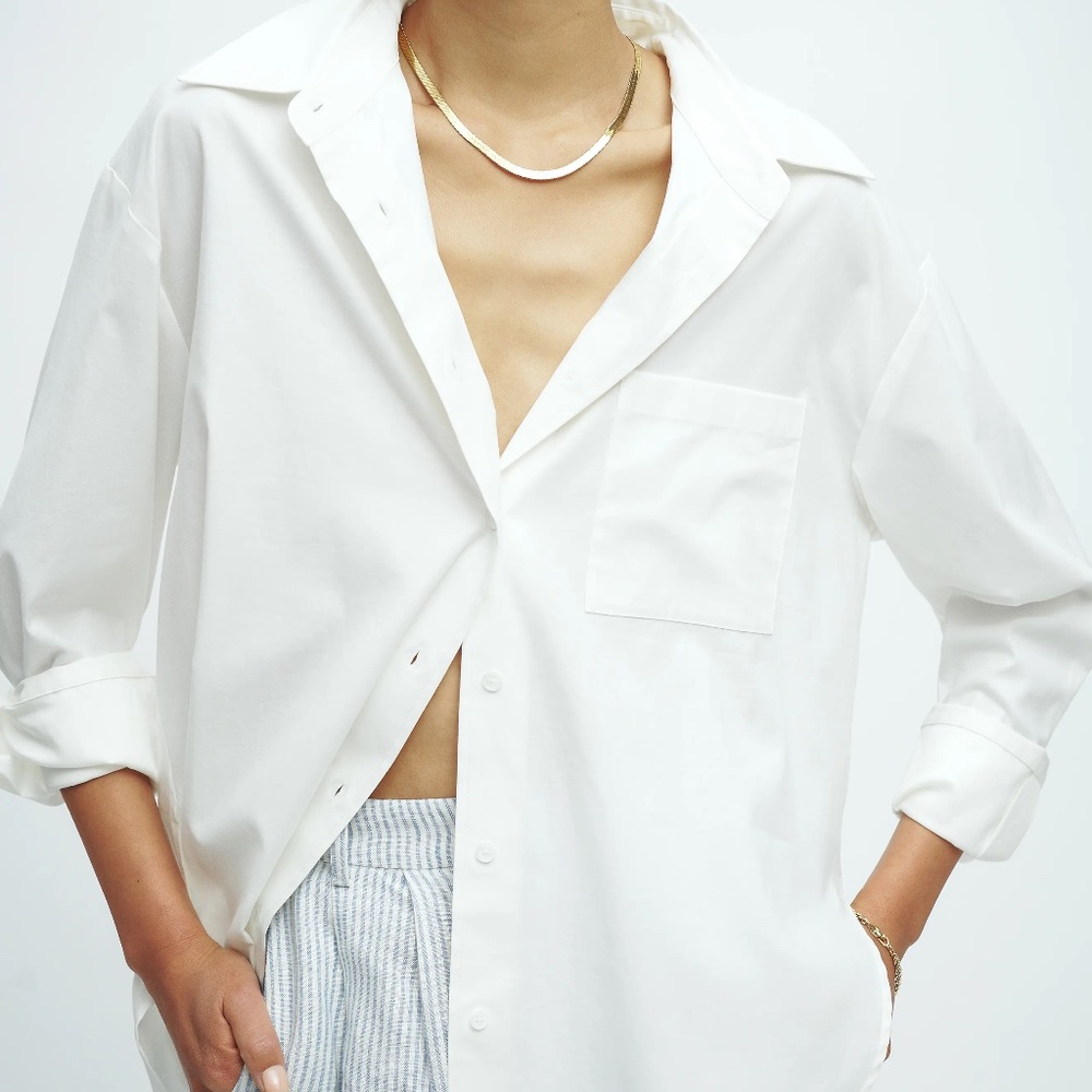 Reformation Will oversized shirt - White